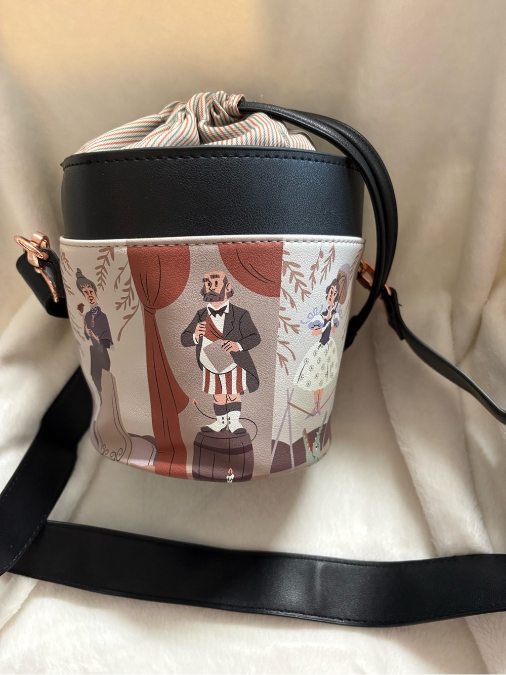 Disney Parks Haunted Mansion Crossbody Bucket Bag